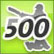 Score over 500 runs