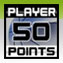 50 Punkte mit einem Spieler