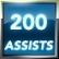 200 Assists