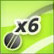 Six sixes in a row