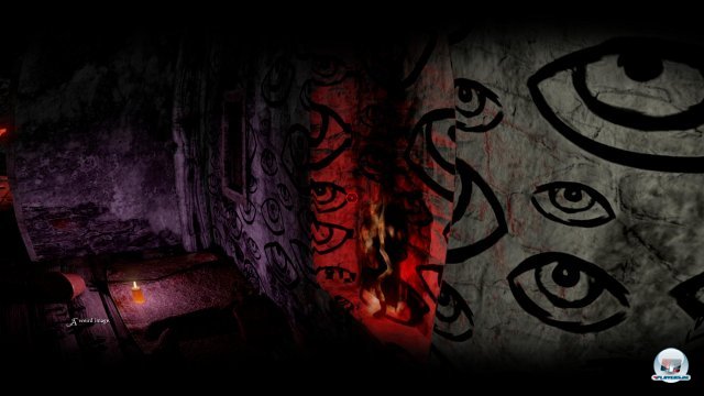 Später wird die Umgebung surreal verzerrt oder von unwirklichem Glühen beleuchtet. Später wird die Umgebung surreal verzerrt oder von unwirklichem Glühen beleuchtet.