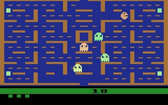 So sah Pac-Man auf dem VCS... So sah Pac-Man auf dem VCS...
