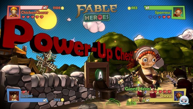 In Schatzkisten schlummern zufällig Power-Ups wie Wachstumspillen. In Schatzkisten schlummern zufällig Power-Ups wie Wachstumspillen.