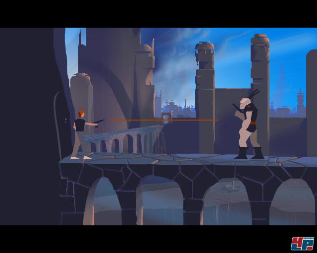 Another World ist eine anspruchsvolle Mischung aus harten Lauf-, Sprung- und Ballerpassagen.