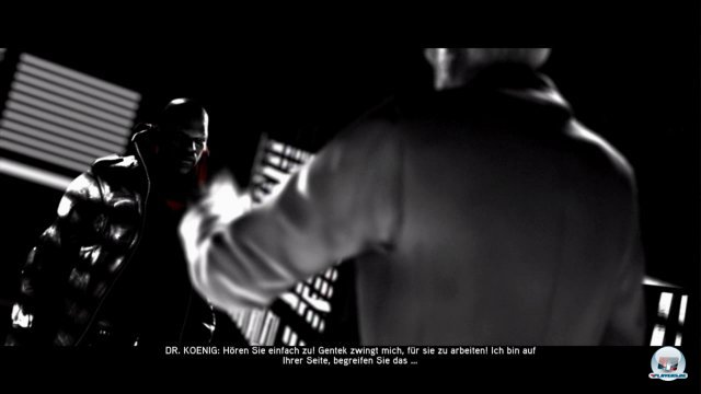 Die erwachsene Handlung ist interessant und wird im Stil von Sin City präsentiert. Die erwachsene Handlung ist interessant und wird im Stil von Sin City präsentiert.
