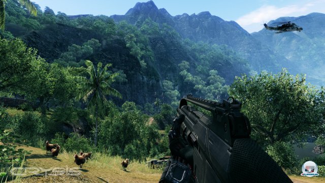 Technisch hat Crysis den Sprung vom PC auf die Konsole gr��tenteils gut �berstanden - allerdings gibt es auch einige fiese Grafikfehler.