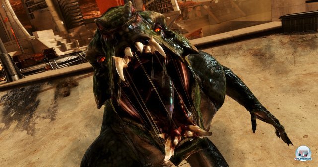 Die echsenförmigen Gorn sind die neuen Feinde. Das Spieldesign hingegen hat mit Ideenlosigkeit zu kämpfen. Die echsenförmigen Gorn sind die neuen Feinde. Das Spieldesign hingegen hat mit Ideenlosigkeit zu kämpfen.