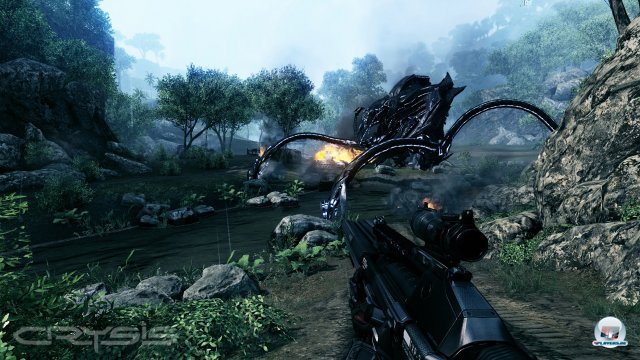 Die KI leistet gute Arbeit - Crysis ist ein herausfordernders Spiel.