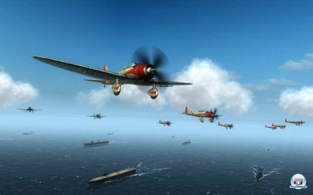 Man steuert nicht nur einen Piloten, sondern kommandiert eine ganze Staffel - zwischen deren Mitgliedern man wechseln darf, wenn einem die Munition zur Neige geht. Man steuert nicht nur einen Piloten, sondern kommandiert eine ganze Staffel - zwischen deren Mitgliedern man wechseln darf, wenn einem die Munition zur Neige geht.