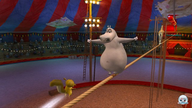 Hat man eine Stadt abgeschlossen, versucht man sich in durchwachsenen Zirkus-Minispielen.