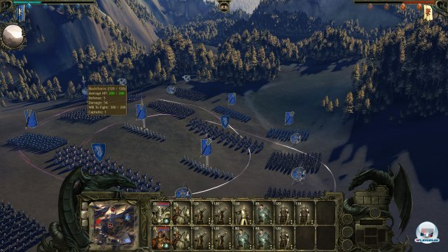 Auch wenn die Schlachten �u�erlich  an Total War erinnnern, laufen sie doch wenig taktisch ab. 