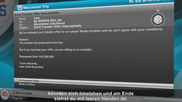 Karrieremodus - Transfers